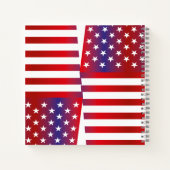 EEUU/USA FLAG Text Style BARNA by MASANSER ノートブック (裏面)