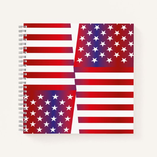 EEUU/USA FLAG Text Style BARNA by MASANSER ノートブック (正面)