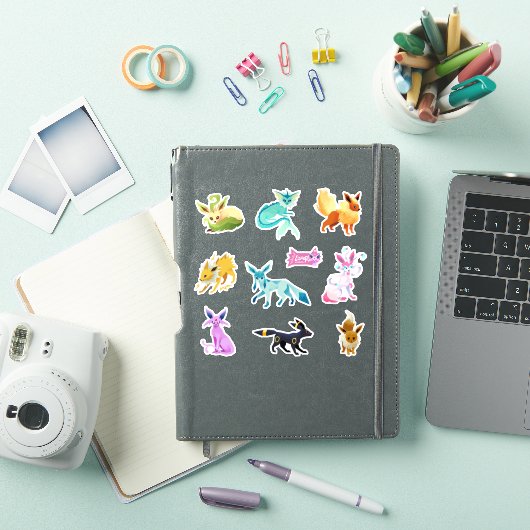 Eeveelutions sticker set シール (iPadカバー)