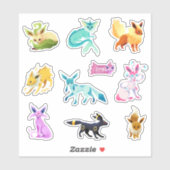 Eeveelutions sticker set シール (シート)