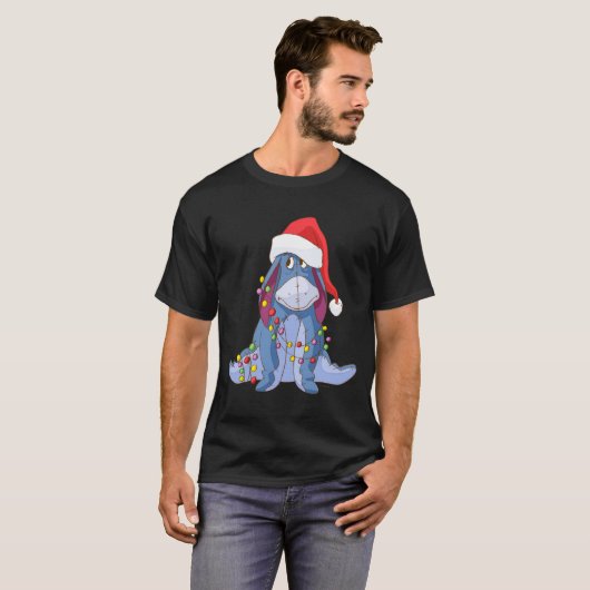 Eeyore Santa Claus  Tシャツ (正面フル)