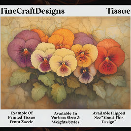 EF9Rカラフルデカップページの経年背景のパンジー 薄葉紙