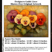 EF9Rカラフルデカップページの経年背景のパンジー 薄葉紙