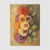 EF9Rカラフルデカップページの経年背景のパンジー 薄葉紙 (正面)