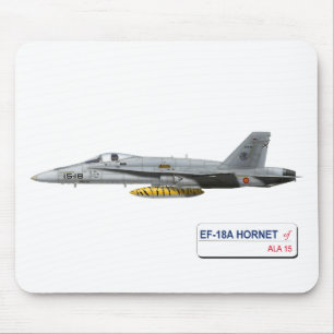 EF-18Aのスズメバチのスペイン人の空軍 マウスパッド