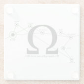 Efaの澄んなコースターを保って下さい ガラスコースター (裏面)