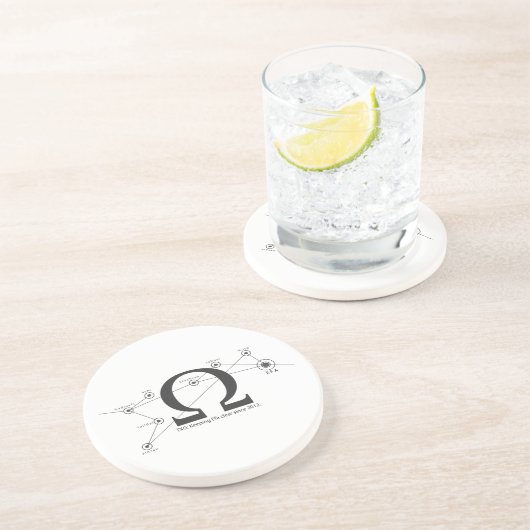 Efaの澄んな砂岩コースターを保って下さい コースター (側面)