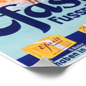 EFASIT Fusspflege Foot Cream Lotion Pedicure Ad ポスター (角)