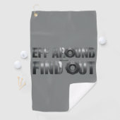 Eff Around and Find Out – ガンメタル ゴルフタオル (インサイチュ)