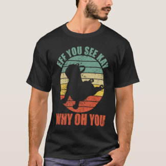 EFF Kay Why Oh You Yoga Pose フランスの Buldo Tシャツ
