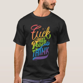 Eff W人考え々LgbtqレインボープライドMo国旗 Tシャツ