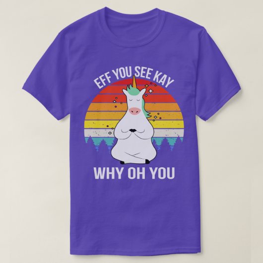 Eff You見るケイなぜOh You III Unicorn Tシャツ (デザイン正面)