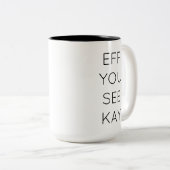 EFF YOU SEE KAY ツートーンマグカップ (正面右)