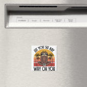 Eff You See Kay Why Oh You おもしろい Yogi Gift Panda マグネット (インサイチュ (食洗機))