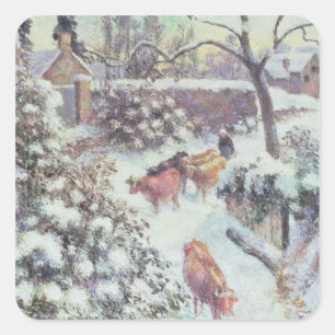 Effet de Neige a Montfoucault, 1882 スクエアシール