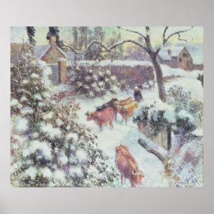 Effet de Neige a Montfoucault, 1882 ポスター