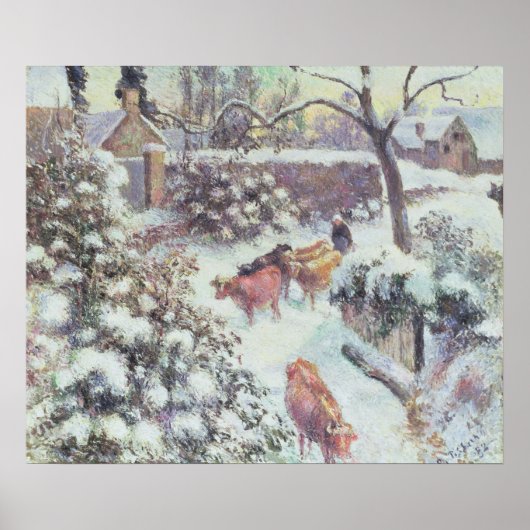 Effet de Neige a Montfoucault, 1882 ポスター (正面)