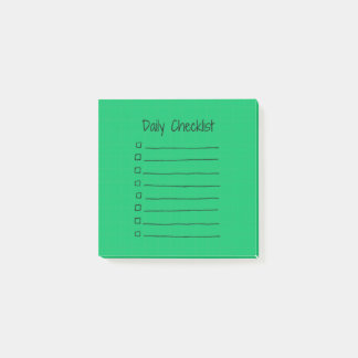 Efficient Daily ChecklistのPost-Itメモ(緑) ポストイット