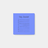 Efficient Daily Checklist Post-It Notes（青） ポストイット (正面)