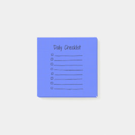 Efficient Daily Checklist Post-It Notes(青) ポストイット