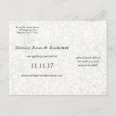 Effiel Towerヴィンテージラブバード日付の保存 案内ポストカード (裏面)