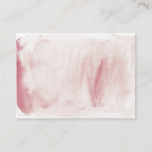 Effiel Tower Water Colorの結婚詳細カード エンクロージャーカード (裏面)