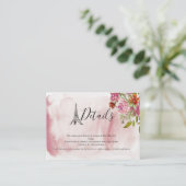 Effiel Tower Water Colorの結婚詳細カード エンクロージャーカード (スタンド正面)