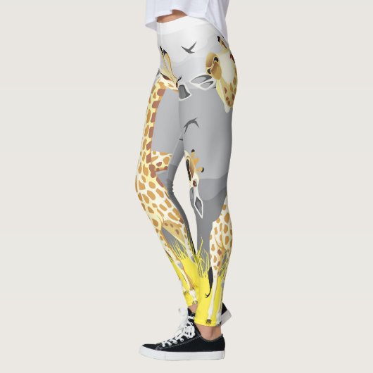 effilez vos jambes avec ces giraffes レギンス (左)