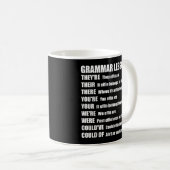 Effin文法レッスンユーモアそれらは彼等のそこにです コーヒーマグカップ (正面右)