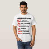 Effin Grammarおもしろい Lesson彼らはそこにいる Tシャツ (正面フル)