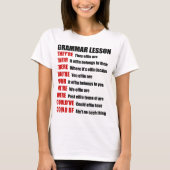 Effin Grammarおもしろい Lesson彼らはそこにいる Tシャツ (正面)