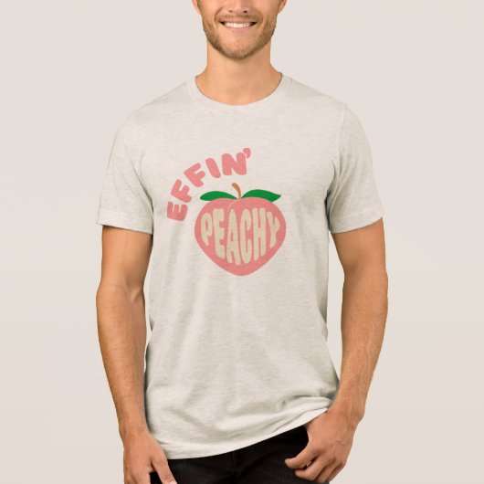 Effin' Peachy Sarcastic Graphic T-Shirt トライブレンドTシャツ (正面)
