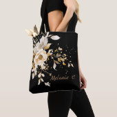 Effortless Elegance Floral Tote トートバッグ (クローズアップ)