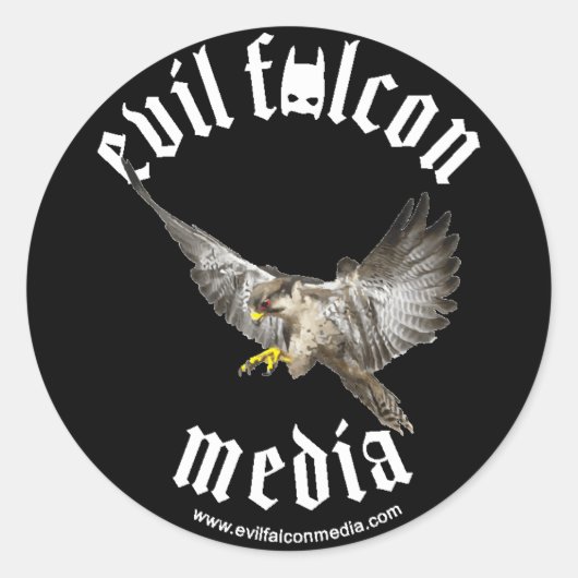 EFMブラックステッカー ラウンドシール (正面)