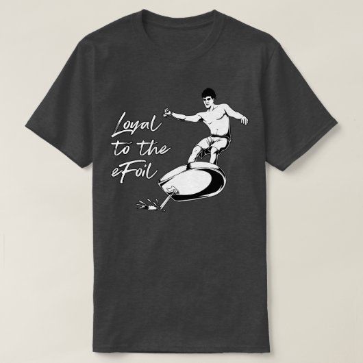 eFoilに忠実なeFoilサーフィン Tシャツ (デザイン正面)