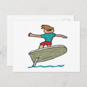 eFoilサーフィン ポストカード (正面/裏面)