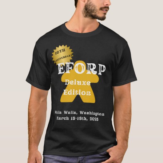EFORP 2025 10周年記念デラックスエディション イエロー Tシャツ (正面)