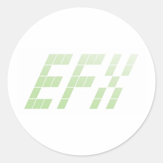 EFXステッカー ラウンドシール (正面)