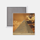 EG055 EGYPT, Chefren, Pyramid，アフリカ，冷蔵庫 マグネット (正面/裏面)
