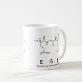 Egeペプチド名mug コーヒーマグカップ (正面右)