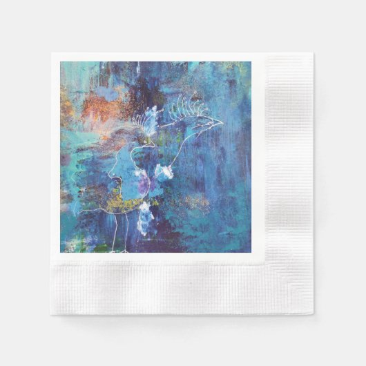 Egendesign servette  縁ありカクテルナプキン (正面)