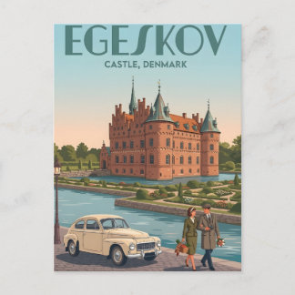 Egeskov Castle Denmark Fairytale Renaissance Postc ポストカード