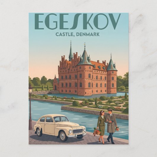 Egeskov Castle Denmark Fairytale Renaissance Postc ポストカード (正面)