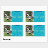 Egg Carton Label 長方形シール (シート)