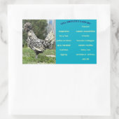 Egg Carton Label 長方形シール (バッグ)