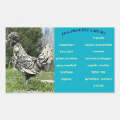 Egg Carton Label 長方形シール (正面)