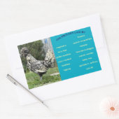 Egg Carton Label 長方形シール (封筒)