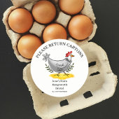 Egg Carton Label customize egg box free range ラウンドシール