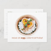 EGG-cellentデイカードを持っている ポストカード (正面/裏面)