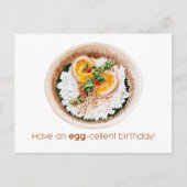 EGG-cellentデイカードを持っている ポストカード (正面)